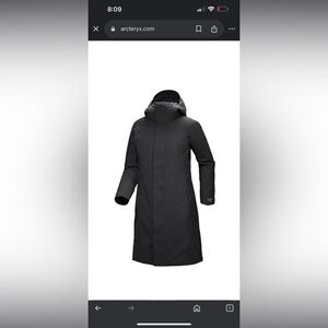Arc’Teryx Black Patera Parka Woman sz M